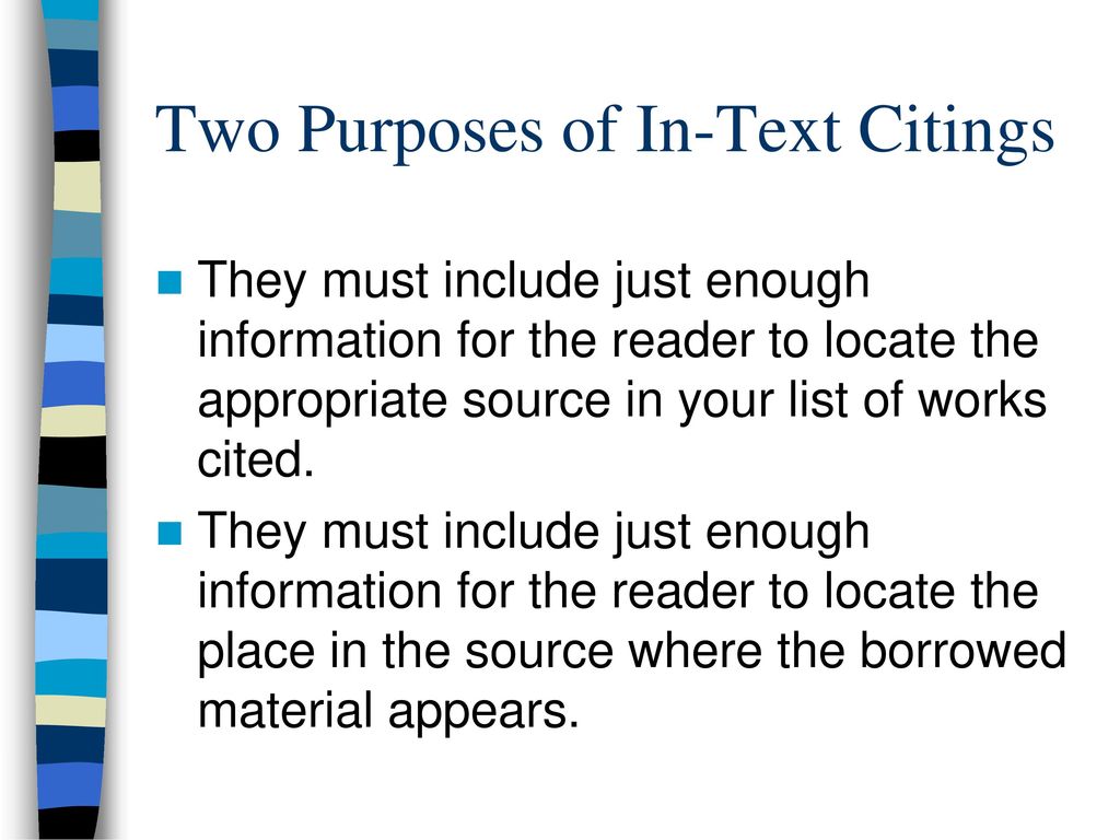 Writing Parenthetical In Text Citations ppt download
